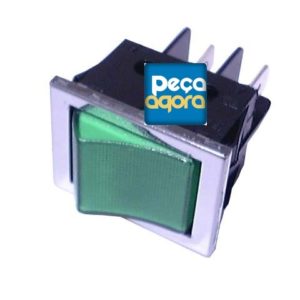 Interruptor luminoso 4t verde