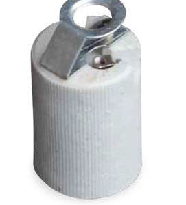 Portalámparas Cerámico E14 2A 250V Blanco