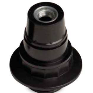 Portalámparas E14 Baquelita semiroscado 2A 250V Negro
