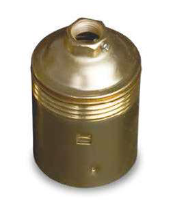 Portalámparas E27 Metálico liso 4A 250V