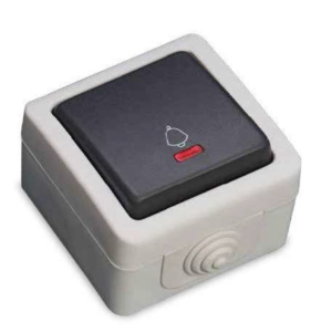 Pulsador Estanco IP44 10A 250V con LED luminoso