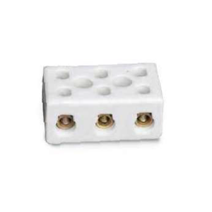 Pack 3 Regletas de Conexión cerámica de 3 polos 16 mm2 30A