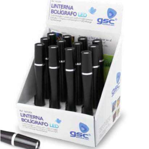 Linterna bolígrafo 1 LED  -12 uds. caja expositor