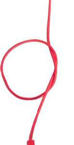 Portalámparas silicona E27 cable textil 1M - Rojo