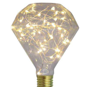 Lampara Starlight deco. Diamond LED 2W E27 3000K