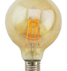 Lampara Vintage deco. globo G80 LED 7W E27 2500K