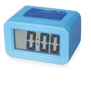 Reloj despertador silicona azul