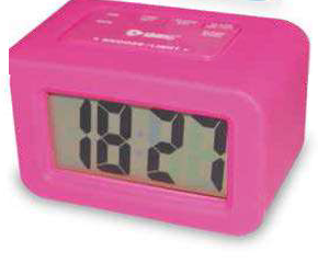 Reloj despertador silicona rosa