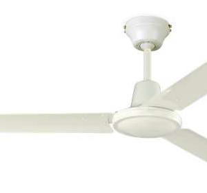Ventilador techo industrial 56' 3 aspas metal Blanco
