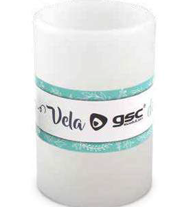 Vela cera real LED 12,5x7,5cm