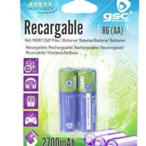 Pila recargable GSC R6/AA Ni-MH 2600mAh, Blíster 2 Unid.