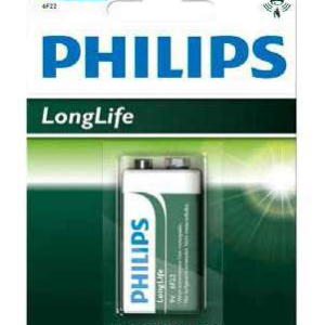Pila salina PHILIPS 9V Blíster 1 Ud.