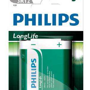 Pila petaca salina PHILIPS 3R12-4.5V Blíster 1 Ud.