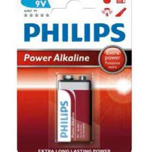 Pila alkalina PHILIPS 9V Blíster 1 Ud.