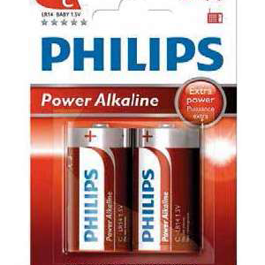Pila alkalina PHILIPS LR14 (C) Blíster 2 Ud.