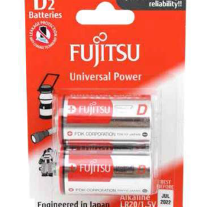 Pila Alkalina FUJITSU LR-20 (D), Blíster 2 Unid.