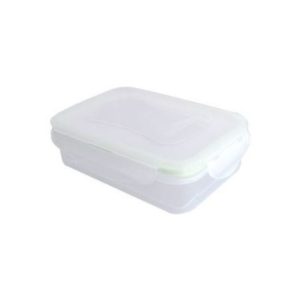Táper hermético rectangular de plástico 610ml